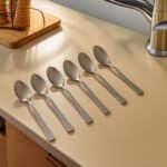 Culinary Crafts 20 PCS Stainless Steel Cutlery Set - 6 Spoon, 6 Fork, 4 Tea/Coffee Spoon & 4 Fruit Fork, One Set for All Needs, Elegant Shiny & Stylish