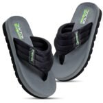 Cushioned Flip Flops for Men | Padded Fabric Strap Thong Slippers | Lightweight Anti-Slip EVA Sole Everyday Wear Footwear