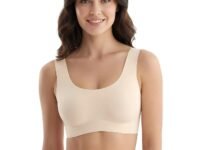 DClub Comfort Revolution Seamless Bra Easy lite Full-Coverage Wireless Everyday Bra with CloudSoft Comfort with Removable Pad.