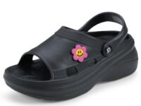 DOCTOR EXTRA SOFT Women's Classic Smiley Charm Clogs/Sandals with Adjustable Back Strap for Adult| Comfortable & Lightweight | Stylish & Anti-Skid| Casual Waterproof Everyday Mules Girls Ladies D-539