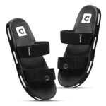 DOCTOR HEALTH SUPER SOFT Men’s Double Strap Casual Slides | Lightweight Cushioned EVA Slippers | Anti-Slip Comfortable Open Toe Sandals for Indoor Outdoor Everyday Wear