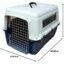 Dog Trust Heavy Duty Pet Travel Cage - Plastic Flight Cage for Pets (Blue & White - 24 Inch)