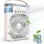 Drumstone (Special 5 Years Warranty) Portable USB Air Cooler Fan, 3-Speed, USB Powered, Mist Humidifier, 7-Color Lights, Quiet Operation, Adjustable Airflow