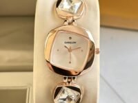 EVRGLOW Luxury Dial in Square case with Stone Studded brecelet Strap Quartz Analogue Wrist Watches for Women's & Girls&Miss&Ladies | DRW- 027