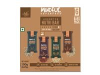 Eat Anytime Multigrain Millet Energy Bars, 6 Bars | High Protein, High Fiber, No Added Sugar | Gluten Free Granola Bars with Ragi, Quinoa, Jowar, Dark Chocolate | Healthy Snack (150g)