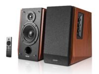 Edifier R1700BTs Powered Bluetooth 5.0 Wireless Bookshelf Speakers - 66 Watts (Brown)