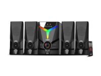 FRONTECH 60W Bluetooth 5.0 Multimedia Speaker| Powerful Bass | 4.1 Channel |Surround Sound System | USB | AUX | FM Radio | Wireless Remote Control for Home & Office (SW-0155)