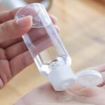 [ Festive Season Offer] (Pack of 3) 50ml Empty Transparent Refillable Round White Plastic Bottles with Flip Top Caps for Sanitizer & Travellers -Multicolor