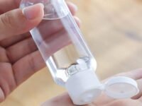 [ Festive Season Offer] (Pack of 3) 50ml Empty Transparent Refillable Round White Plastic Bottles with Flip Top Caps for Sanitizer & Travellers -Multicolor