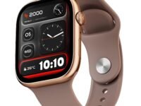 Fire-Boltt Ninja X Ring Smart Watch with 1.96” Large Display, Bluetooth Calling, Wireless Charging, AI Voice Assistant, 500+ Watch Faces, Health Suite, Smart Watch for Man & Woman – Pink S