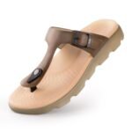Frido Cloud Comfort Orthopaedic Sandals for Women | Arch Support & Heel Cushion | Anti-Slip Sole, Adjustable Buckle | Lightweight Soft PU Footbed | Available in Open Toe & Toe Separator Style