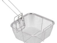 Fried Basket Square Stainless Steel Deep Fry Wire Mesh French Fries Holder Chips Frying Folding Handle Kitchen Mini Cooking Net Colander Strainer