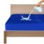 GADDA CO Cotton Feel Terry Ultra Soft Waterproof Mattress Protector Queen Size, Breathable & Hypoallergenic Mattress Cover, Bed Protector Queen Size - 75x60 inch (6.25x5 ft), Royal Blue