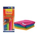 Gala Microfiber Cleaning Cloth/ Towels Set of 4 Kitchen Wipes, Microfiber Cloth for car, bike cleaning and home cleaning, Glass cleaning cloth, (Multicolor)