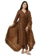 GoSriKi Viscose Printed Kurta for Women | Kurti Set Woman | Kurta with Pant & Dupatta | Straight Ethnic Suit | Indian Outfit Ladies Dress Stylish Traditional Clothing Party Office Fashion Look Style
