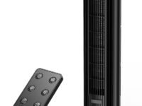 HIFRESH 110CM Tower Fan for Room, Touch & Remote, 4 Speeds & 4 Modes, 12 Timer, 25dB Quiet Operation, High Performance Bladeless Technology, 90° Oscillation Cover Room up to 25㎡, Low Power Consumption