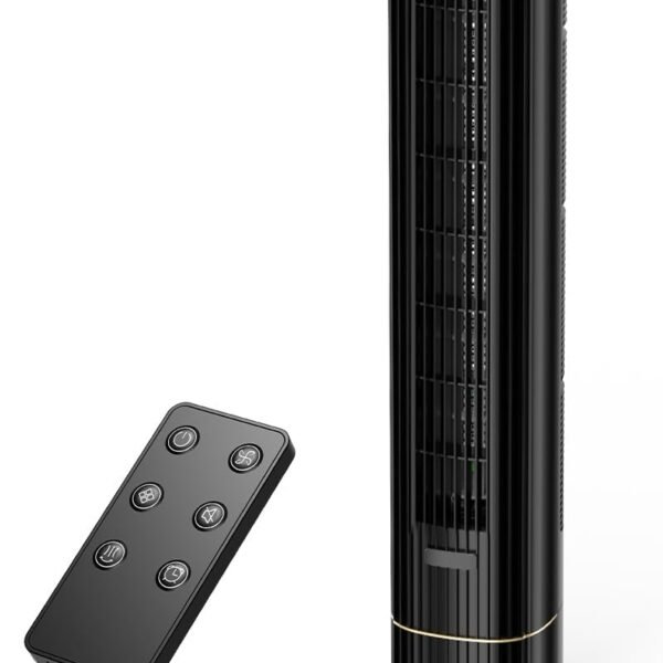 HIFRESH 110CM Tower Fan for Room, Touch & Remote, 4 Speeds & 4 Modes, 12 Timer, 25dB Quiet Operation, High Performance Bladeless Technology, 90° Oscillation Cover Room up to 25㎡, Low Power Consumption