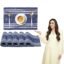HOKIPO ® Ribbed Cotton Washable Dining Table Mats (Blue) 6 Pieces