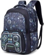 HOT SHOT BAG GAMER_1446|3D EMBOSSED DESGIN|SCHOOL BAG|TUTUION|KIDS & CHILDRENS BACKPACK|WATER RESISTANT|18 INCH|FOR BOYS & GIRLS|32 LITERS BACKPACK
