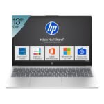 HP 15, 13th Gen Intel Core i7-1355U Laptop (16GB DDR4, 512GB SSD) Anti-Glare,Micro-Edge,15.6''/39.6cm, FHD, Win11, M365 Basic(1yr),Office Home24, Silver,1.59kg, Iris Xe, FHD Camera w/Shutter, fd0514TU