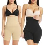 HSR High Waisted Body Shaper Shorts Shapewear for Women Tummy Control Thigh Slimming Technology (Free Size : M/L/XL/XXL) (Size : 32 to 40 Inch)