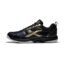 HUNDRED Unisex-Child Raze Non-Marking Cushion Badminton Shoe (Black::Gold,1Uk)