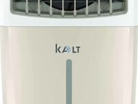 Havells Kalt 24L Personal Air Cooler for home | Powerful Air Delivery | Low Noise, Knob Panel | Everlast Pump | 4 Way Air Deflection | High Density Honeycomb Pads | Heavy Duty (White/Champagne Gold)
