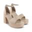 JM LOOKS Women's Block Heel Sandal Platform Sandal Ankle Strap Open Square Toe High Heel Sandal for Wedding Party Evening Prom