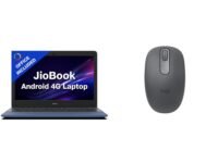 JioBook 11 with Lifetime Office | Android 4G Laptop Mediatek 8788 (JioOS) | Octa-core | 4GB RAM | 64 eMMC Storage | Thin and Light Laptop (11.6 inch, 990 Grams + Logitech M196 BT Mouse