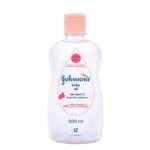 Johnson's Non-Sticky Baby Oil with Vitamin E for Easy Spread and Massage (Clear, 500ml)