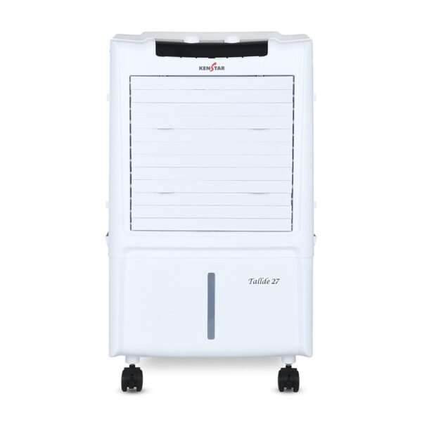 Kenstar TallDe HC 27 L Room/Personal Air Cooler For Home| Honeycomb Pad |High Speed Fan |35 Ft Powerful Air Throw|Inverter compatible |Portable Cooler-Room|1-Yr Product Warranty|White & Black