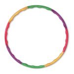 Kids Happy Hoops Junior Hula Hoop for Kids (Age 4+), 8 Detachable Pieces for Adjustable Size, Exercise & Play Ring for Boys & Girls, Portable & Easy to Assemble, Ideal for Fitness & Outdoor