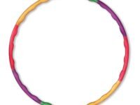 Kids Happy Hoops Junior Hula Hoop for Kids (Age 4+), 8 Detachable Pieces for Adjustable Size, Exercise & Play Ring for Boys & Girls, Portable & Easy to Assemble, Ideal for Fitness & Outdoor