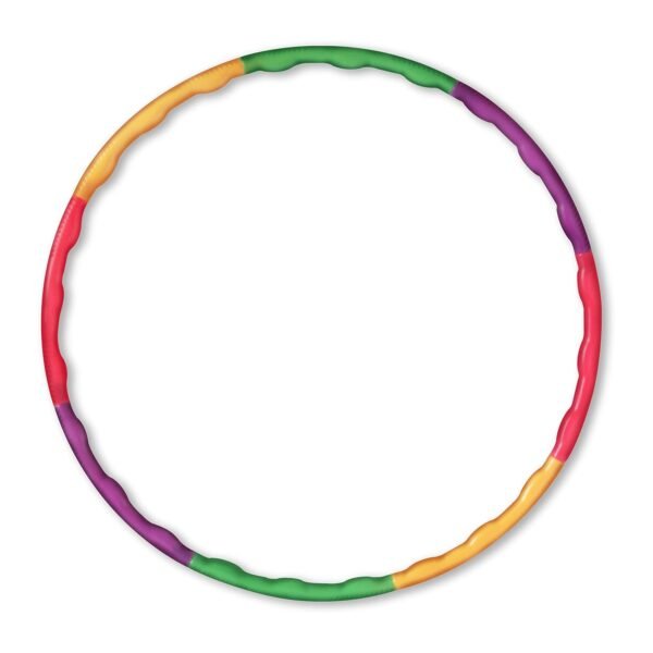 Kids Happy Hoops Junior Hula Hoop for Kids (Age 4+), 8 Detachable Pieces for Adjustable Size, Exercise & Play Ring for Boys & Girls, Portable & Easy to Assemble, Ideal for Fitness & Outdoor