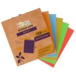 Koparo Natural Cellulose Sponge Wipes for Kitchen and Home Cleaning | Pack of 5 | Reusable and Biodegradable Kitchen Cleaning Wipes | Lint-Free | 13X Absorption | XL Size Wipes