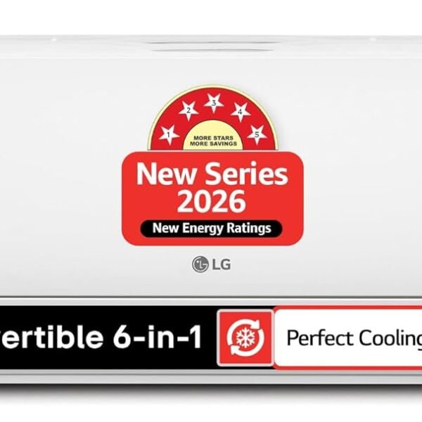 LG 1.5 Ton 5 Star, Smart Inverter Split AC (100% Copper Condenser, AI Convertible 6in1,VIRAAT Mode, Faster Cooling & Energy Saving, 4 Way Swing, HD Filter, AS-Q19YNZE1,White)