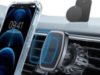 LISEN Magnetic Mobile Holder for Car, [Easily Install] Car Mobile Holder Mount [6 Strong Magnets] Phone Holder for Car Case Friendly iPhone Mobile Stand for Car Fits with All Smartphones & Tablets
