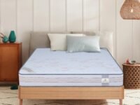 LOOM & NEEDLES Bonded Foam Mattress | 6 Inch Thickness Rebonded Multi Layered Firm Support Soft Foam Mattresses | Anti Microbial Fabric | Orthopedic Spinel Support Double Size Gadda | 72x48 Inches