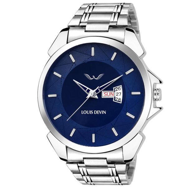 LOUIS DEVIN WT005 Stainless Steel Chain Analog Wrist Watch for Men