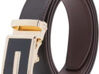 Labnoft Men's Auto Lock Leather Belt