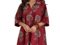 Leriya Fashion Women’s Rayon Kurta Pant Set | Casual Style Ethnic Co-ord Set for Women Stylish | Black Print Kurti for Office & Daily Travel Outfit | Oversize Loose Fit Kurta Sets for Woman