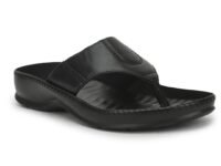 Liberty Coolers Meta-1 Slippers for Man | Leather Slippers for Men | Slip On Chappal for Men | Comfortable Flat Slipper | Gents Slipper for Home, Office & Travel Comfortable Fit for Every Occasion
