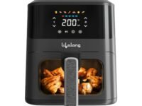 Lifelong 4.2L Air Fryer for Healthy Cooking | 1350W | 7 Presets with Defrost | Low Oil Cooking with 360° Rapid Air Technology | LED Touch Panel with Countdown Marking | Easy Clean Kitchen Appliance