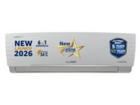 Lloyd 1.5 Ton 5 Star Inverter Split AC, 2026 New Star Rated (6 in 1 Convertible, Cools Up To 54°C, DG Mode, Ice Clean, Smart 4 Way Swing, Turbo Cool, Installation Check, White, GLS18I5AGGGW)