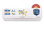 Lloyd 2 Ton 5 Star Inverter Split AC, 2026 New Star Rated (6 in 1 Convertible, Cools Up To 54°C, DG Mode, Ice Clean, Smart 4 Way Swing, Installation Check, White with Golden Deco Strip, GLS24I5AGCGR)