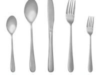 MDEALY 20-Piece Silverware Flatware Cutlery Set, Stainless Steel Kitchen Utensils Service for 4, Include Dinner Knives,Dinner Forks,Dinner Spoons,Salad Forks,Teaspoons