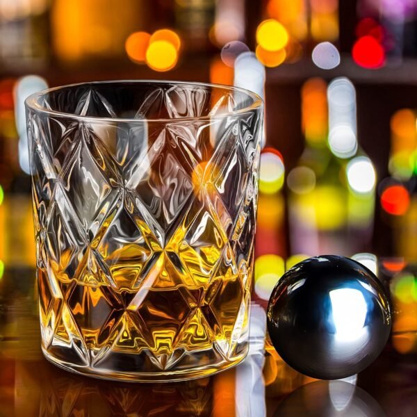 MZP Italin Premium Luxury Whiskey Glass - Set of 12-300 ml - Crystal Clear Diamond Glass, Elegant Party Drinking Glassware, Dishwasher Safe, Restaurant Glass (Small Chex Whiskey =12)