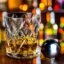 MZP Italin Premium Luxury Whiskey Glass - Set of 12-300 ml - Crystal Clear Diamond Glass, Elegant Party Drinking Glassware, Dishwasher Safe, Restaurant Glass (Small Chex Whiskey =12)