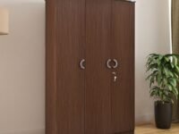 Nilkamal Massif 3 Door Wardrobe Without Mirror | Engineered Wood Almirah | with 8 Shelves & 1 Rod | 1 Year Warranty | Legno Oak