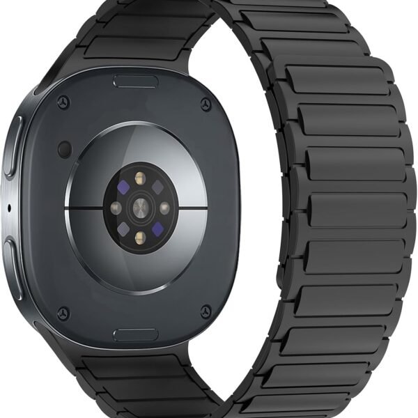 OBOE Silicone Magnetic Band for Samsung Galaxy Watch 8, Black | Compatible with Galaxy Watch 8 / Watch 8 Classic 40mm 44mm, Silicone Strap, Watch Not Included